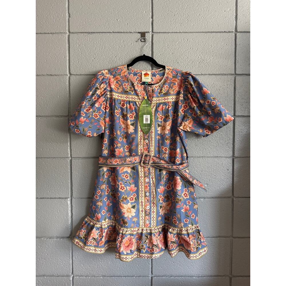 NWT Farm Rio Super Bloom Tapestry Cotton Mini Dress size XL - Picture 2 of 5